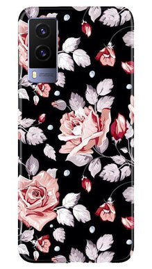 Pink rose Mobile Back Case for Vivo V21e 5G (Design - 12)