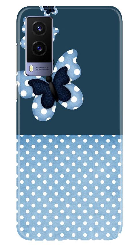 White dots Butterfly Case for Vivo V21e 5G