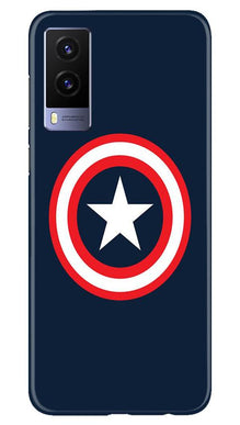 Captain America Mobile Back Case for Vivo V21e 5G (Design - 42)