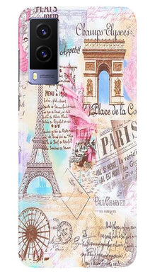Paris Eiftel Tower Mobile Back Case for Vivo V21e 5G (Design - 54)