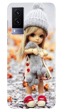 Cute Doll Mobile Back Case for Vivo V21e 5G (Design - 93)
