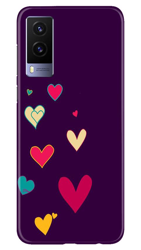 Purple Background Case for Vivo V21e 5G  (Design - 107)