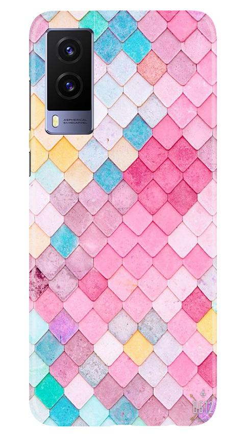 Pink Pattern Case for Vivo V21e 5G (Design No. 215)