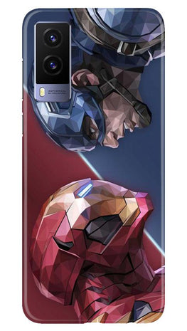 Ironman Captain America Case for Vivo V21e 5G (Design No. 245)