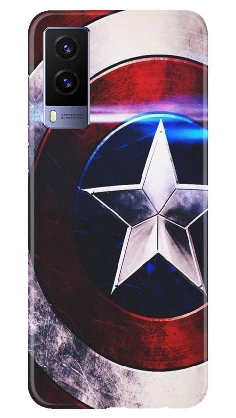 Captain America Shield Case for Vivo V21e 5G (Design No. 250)
