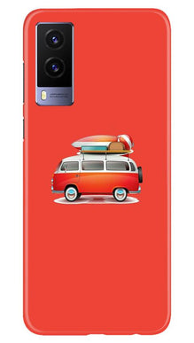Travel Bus Mobile Back Case for Vivo V21e 5G (Design - 258)