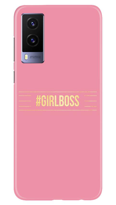 Girl Boss Pink Case for Vivo V21e 5G (Design No. 263)