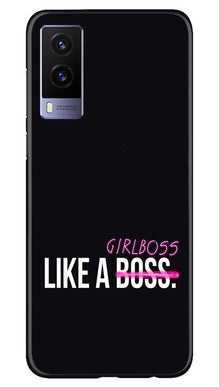 Like a Girl Boss Mobile Back Case for Vivo V21e 5G (Design - 265)