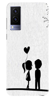 Cute Kid Couple Mobile Back Case for Vivo V21e 5G (Design - 283)