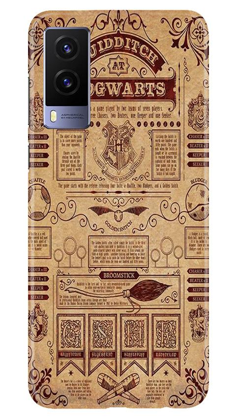 Hogwarts Mobile Back Case for Vivo V21e 5G (Design - 304)