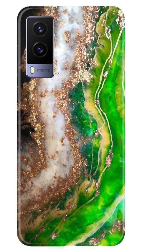 Marble Texture Mobile Back Case for Vivo V21e 5G (Design - 307)