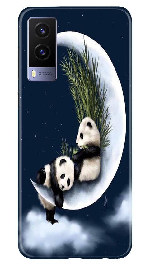 Panda Moon Mobile Back Case for Vivo V21e 5G (Design - 318)