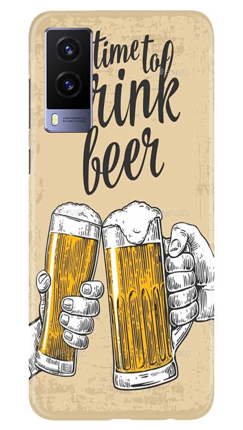 Drink Beer Mobile Back Case for Vivo V21e 5G (Design - 328)