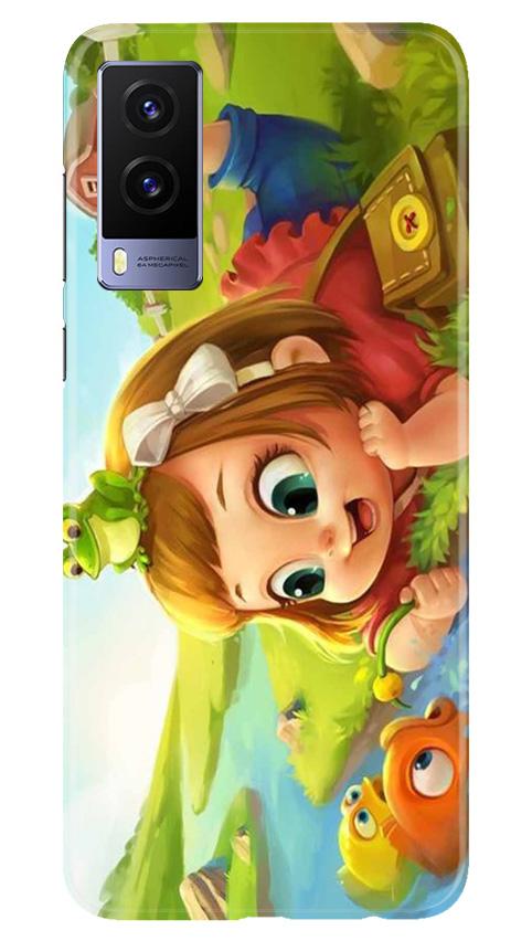 Baby Girl Mobile Back Case for Vivo V21e 5G (Design - 339)