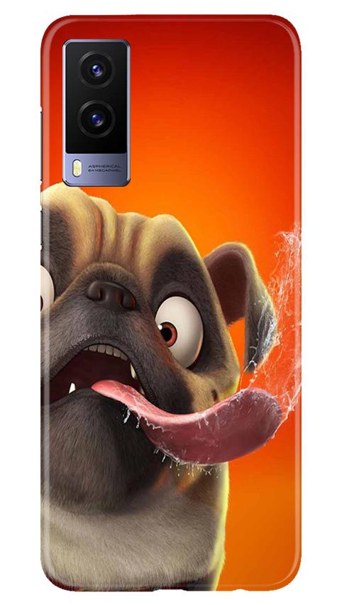 Dog Mobile Back Case for Vivo V21e 5G (Design - 343)