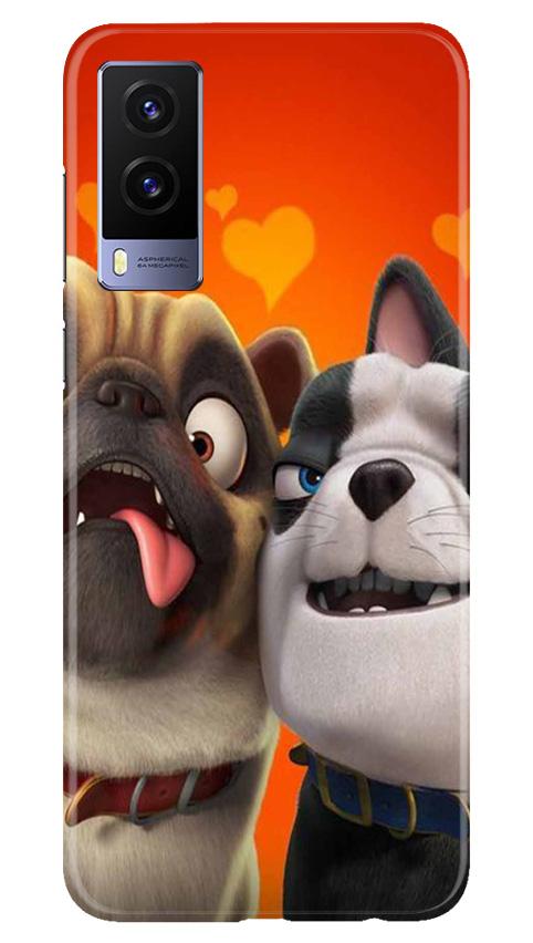 Dog Puppy Mobile Back Case for Vivo V21e 5G (Design - 350)