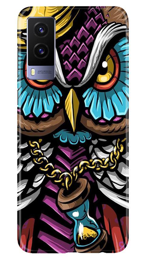 Owl Mobile Back Case for Vivo V21e 5G (Design - 359)