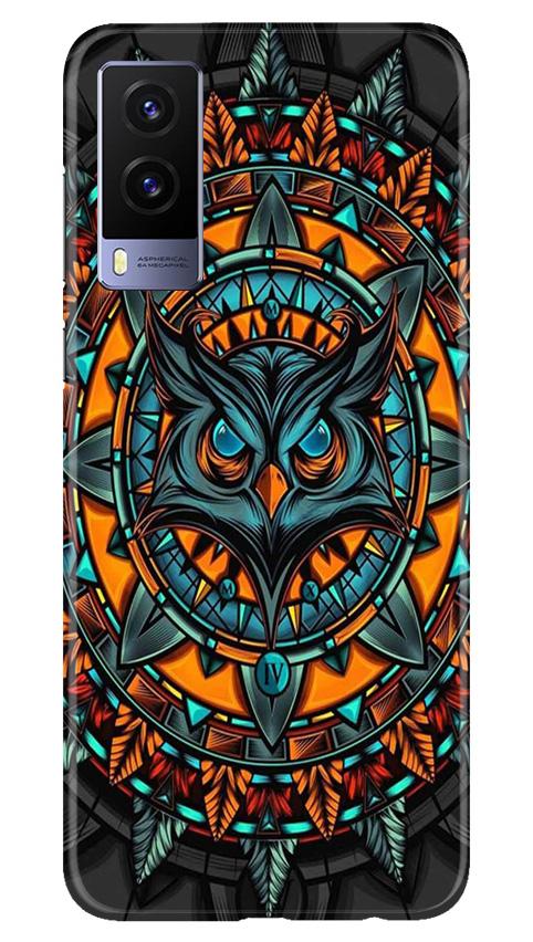 Owl Mobile Back Case for Vivo V21e 5G (Design - 360)