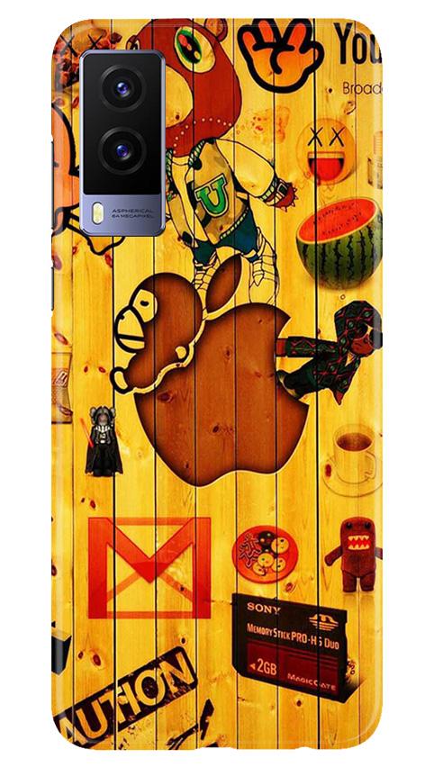 Wooden Texture Mobile Back Case for Vivo V21e 5G (Design - 367)
