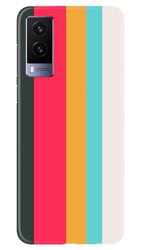 Color Pattern Mobile Back Case for Vivo V21e 5G (Design - 369)