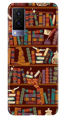 Book Shelf Mobile Back Case for Vivo V21e 5G (Design - 390)