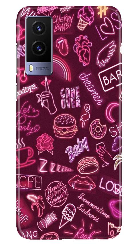 Party Theme Mobile Back Case for Vivo V21e 5G (Design - 392)