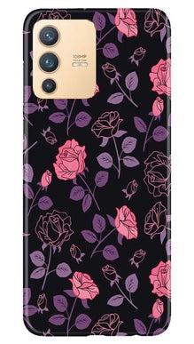 Rose Pattern Mobile Back Case for Vivo V23 5G (Design - 2)