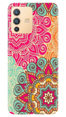 Rangoli art Mobile Back Case for Vivo V23 5G (Design - 6)