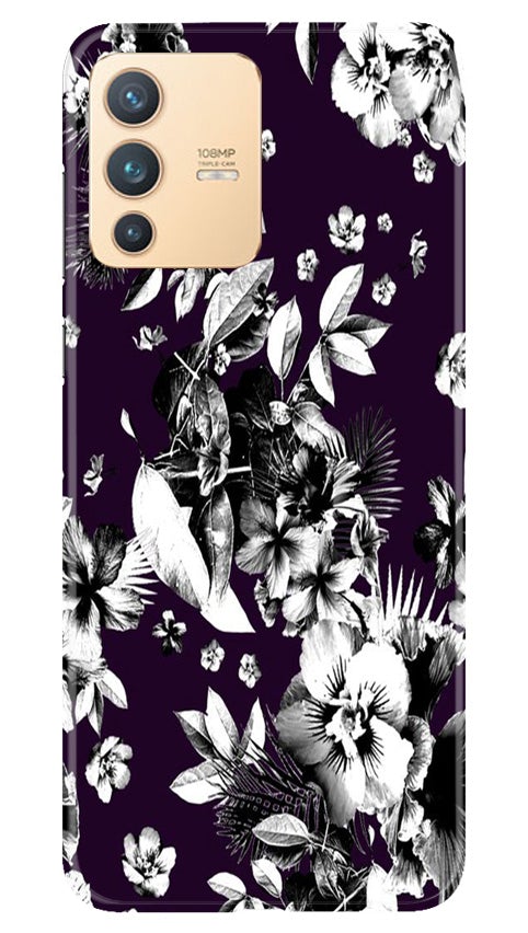 white flowers Case for Vivo V23 5G
