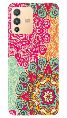 Rangoli art2 Mobile Back Case for Vivo V23 Pro (Design - 29)