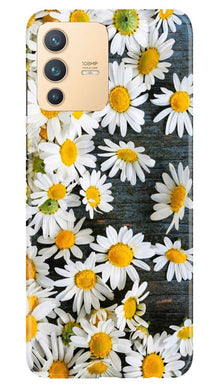 White flowers2 Mobile Back Case for Vivo V23 Pro (Design - 62)