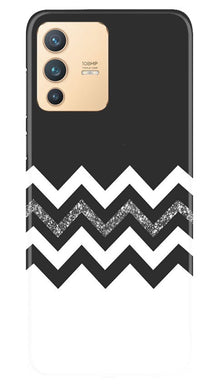 Black white Pattern2Mobile Back Case for Vivo V23 Pro (Design - 83)