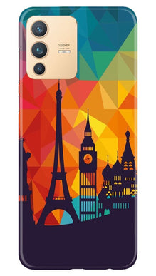 Eiffel Tower2 Mobile Back Case for Vivo V23 5G (Design - 91)