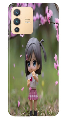 Cute Girl Mobile Back Case for Vivo V23 5G (Design - 92)