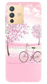 Pink Flowers Cycle Case for Vivo V23 Pro  (Design - 102)