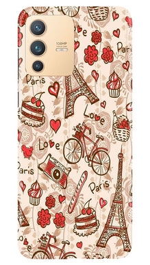 Love Paris Mobile Back Case for Vivo V23 5G  (Design - 103)