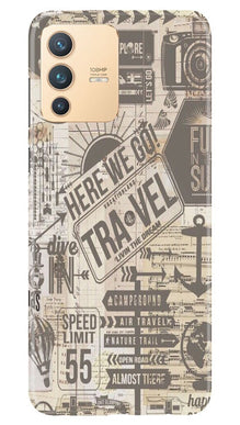 Travel Mobile Back Case for Vivo V23 5G  (Design - 104)