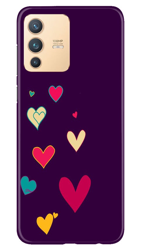 Purple Background Case for Vivo V23 5G  (Design - 107)