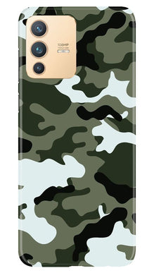 Army Camouflage Mobile Back Case for Vivo V23 5G  (Design - 108)