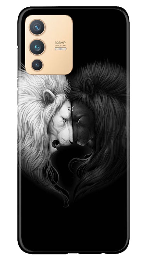 Dark White Lion Case for Vivo V23 5G  (Design - 140)