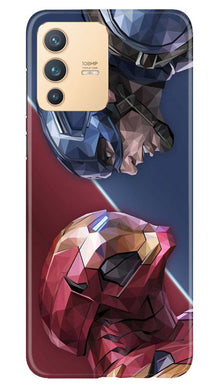 Ironman Captain America Mobile Back Case for Vivo V23 5G (Design - 245)