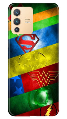 Superheros Logo Mobile Back Case for Vivo V23 5G (Design - 251)