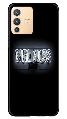 Girl Boss Black Mobile Back Case for Vivo V23 5G (Design - 268)