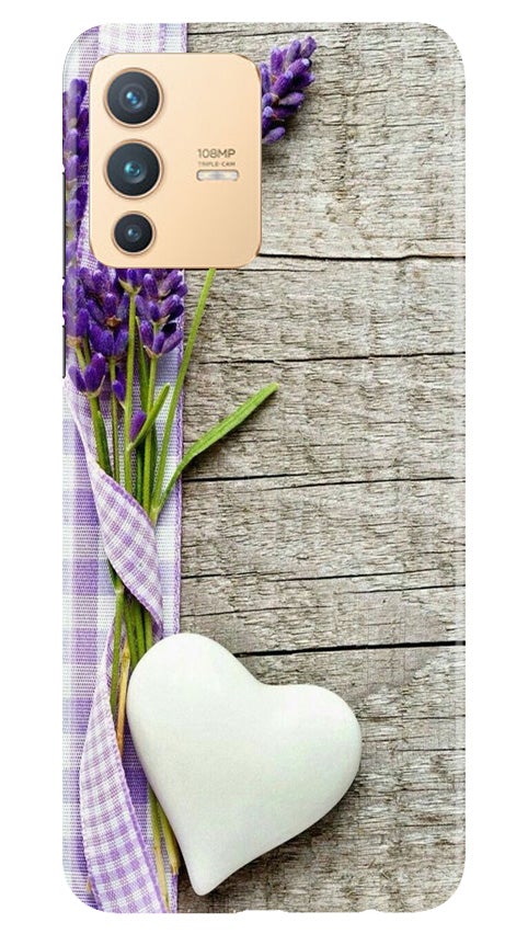 White Heart Case for Vivo V23 5G (Design No. 298)