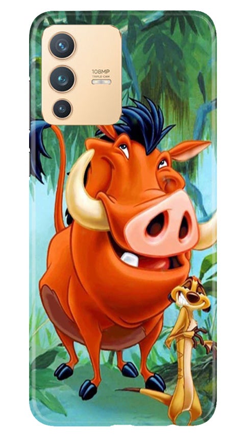 Timon and Pumbaa Mobile Back Case for Vivo V23 5G (Design - 305)