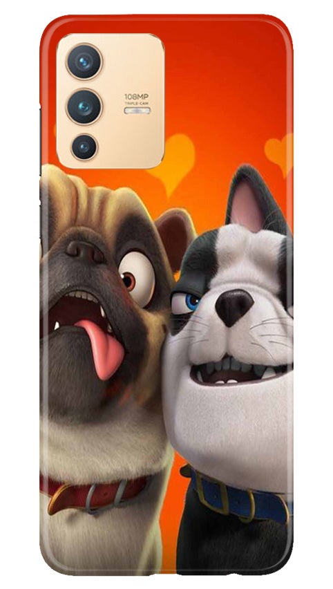 Dog Puppy Mobile Back Case for Vivo V23 Pro (Design - 350)