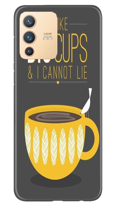 Big Cups Coffee Mobile Back Case for Vivo V23 5G (Design - 352)