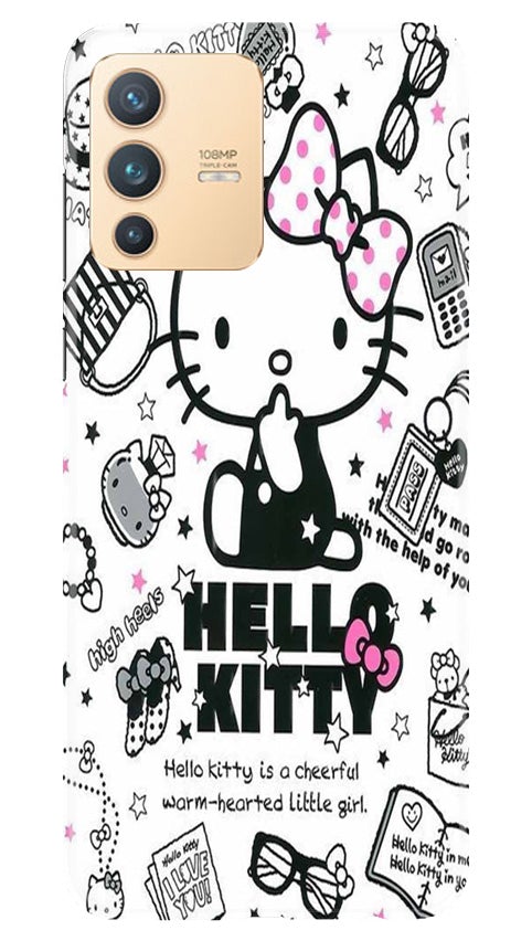 Hello Kitty Mobile Back Case for Vivo V23 5G (Design - 361)