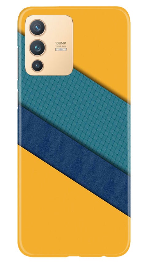 Diagonal Pattern Mobile Back Case for Vivo V23 5G (Design - 370)