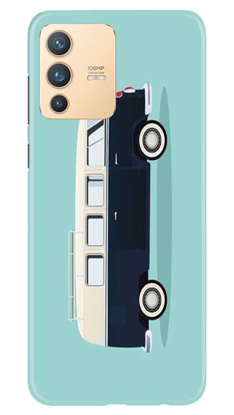 Travel Bus Mobile Back Case for Vivo V23 Pro (Design - 379)